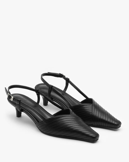 NOIA スティッチ スリングバック_ブラック