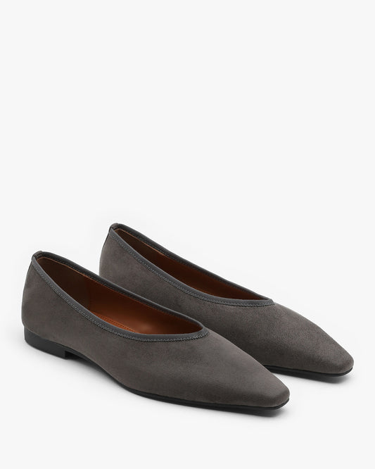MUSE Suede Flats_Gray