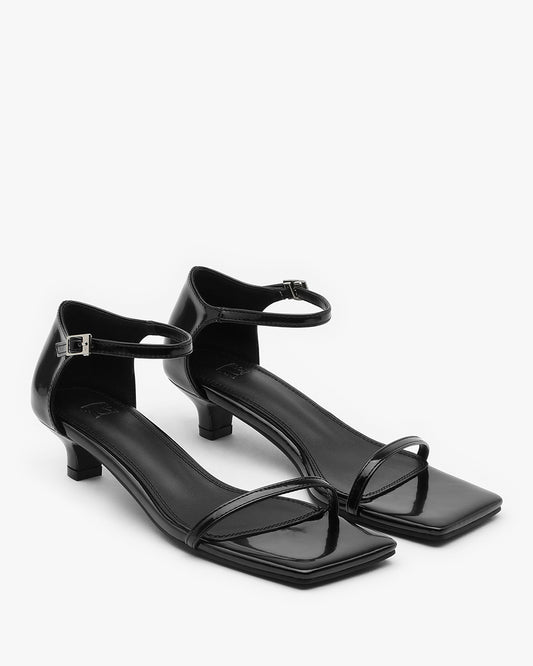 MUER Square Sandal Heels_Black