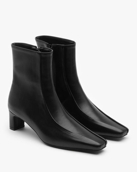 SIU Square Ankle Boots_Black
