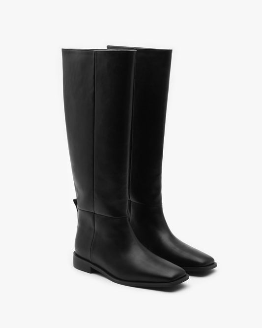 LESS Square Long Boots_Black