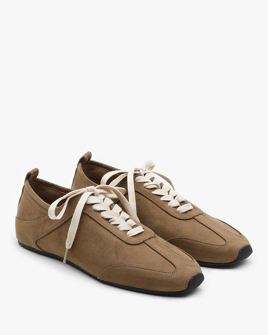 TORI Suede Sneakers_Beige