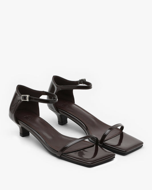 MUER Square Sandal Heels_Brown