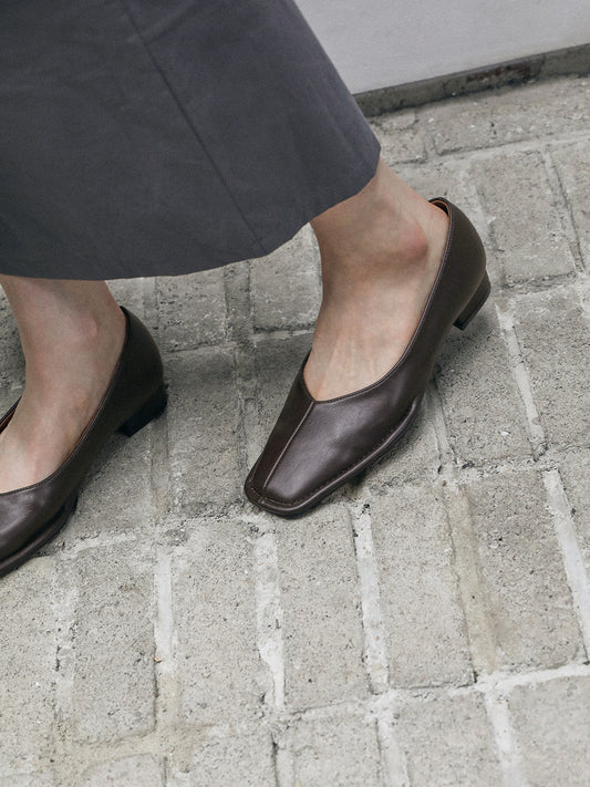 OUBE Square Flats_Brown