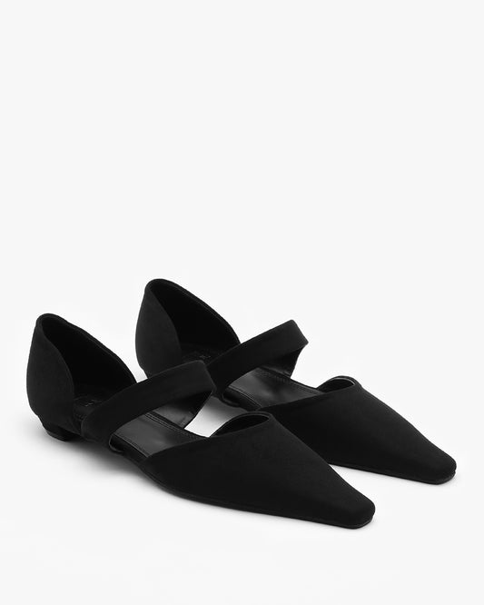 MOUH Suede Flats_Black