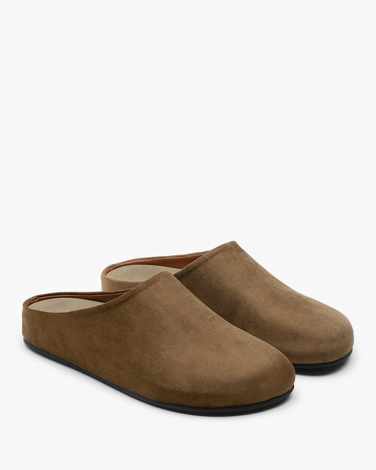 MOSS Suede Mules_Beige