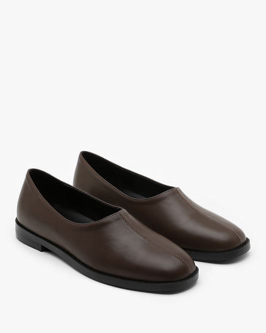 ROA Square Loafers_Darkbrown