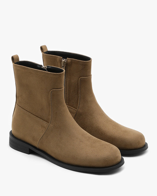 RUAH Suede Ankle Boots_Beige