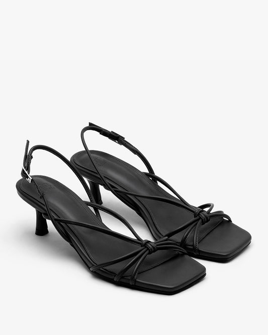LUKE Strap Slingback Sandals_Black