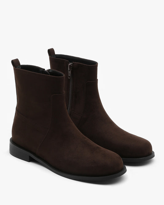 RUAH Suede Ankle Boots_Brown