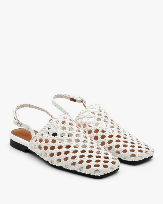 MUAH Net Sandals_White