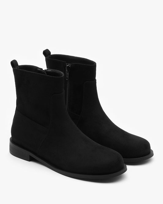 RUAH Suede Ankle Boots_Black
