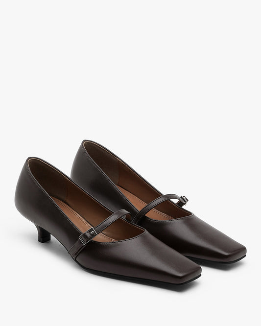 LUIS Buckle Pumps_Brown