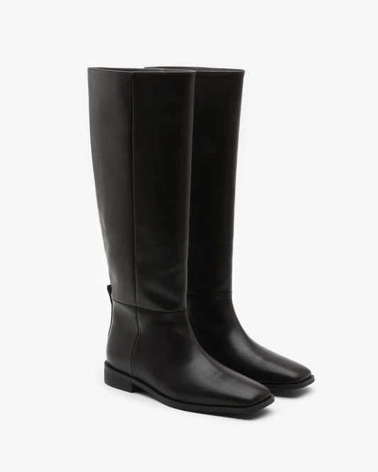 LESS Square Long Boots_Brown