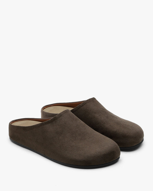 MOSS Suede Mules_Brown