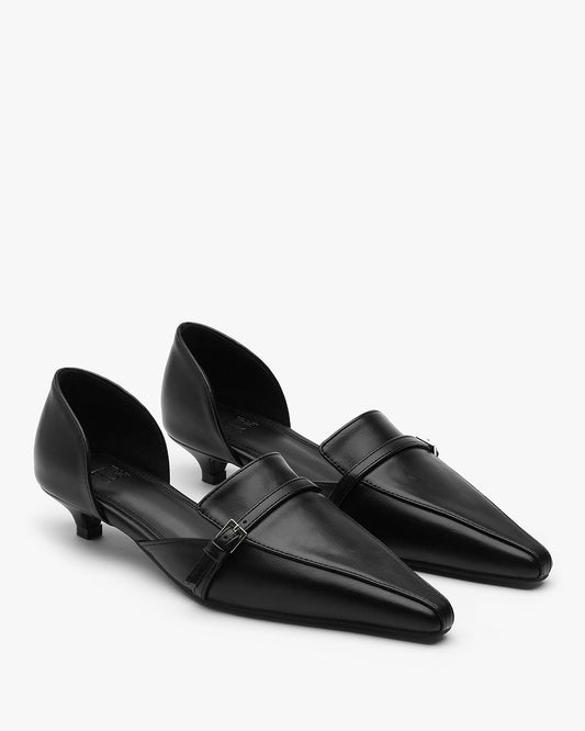 TIEN Buckle Pumps_Black