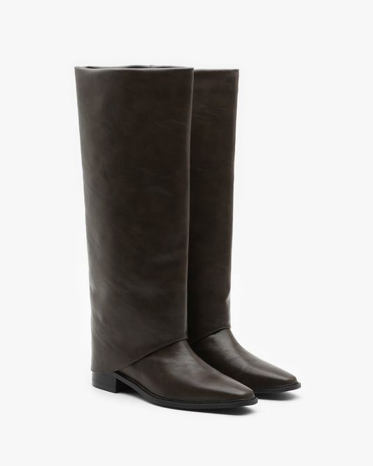 MILO Folding Long Boots_Brown