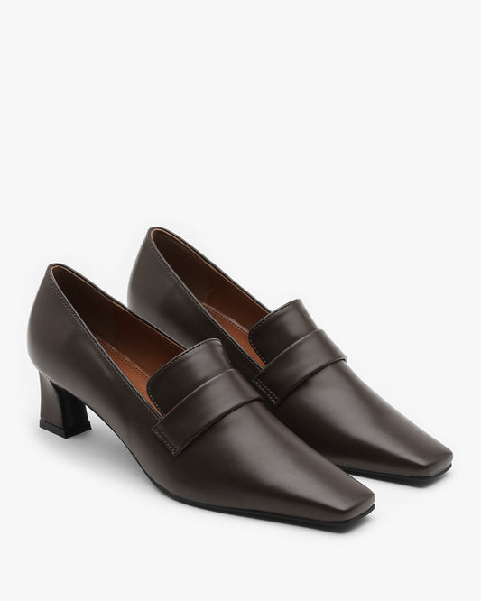 KAV Heeled Loafers_Brown