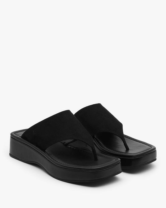 MOIT Platform Slides_Black Suede