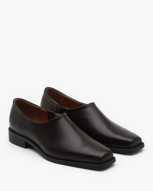 COPE Square Loafers_Brown