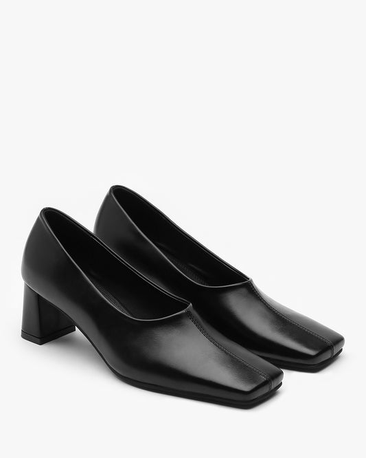 NUBE Square Pumps_Black