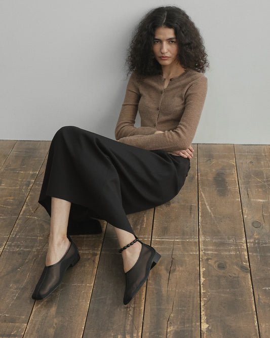 NOS Square Mesh Flats_Black