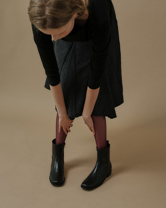 VINO Square Ankle Boots_Black