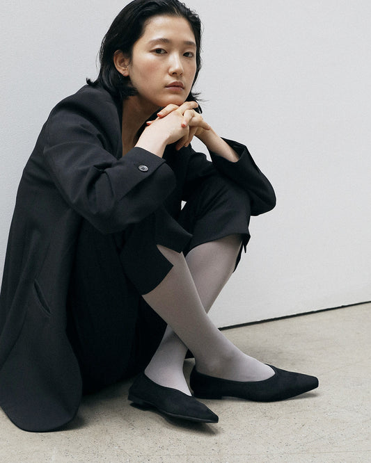 MUSE Suede Flats_Black