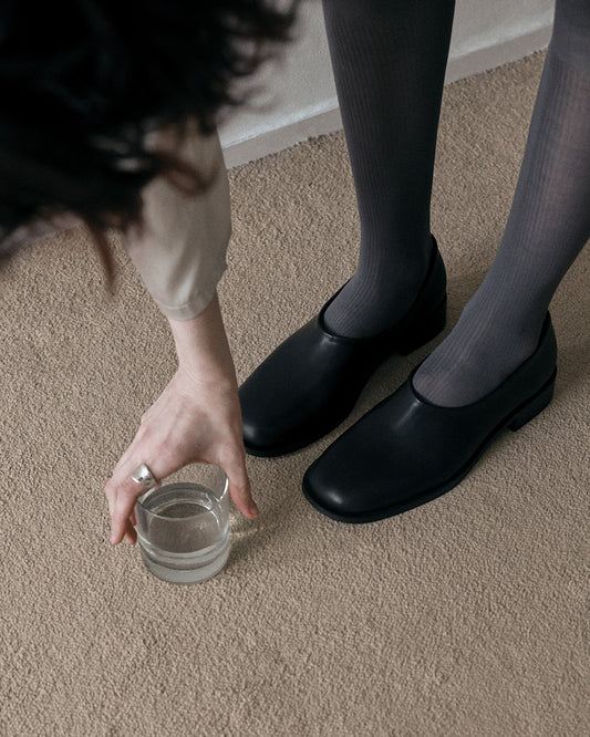 NOAH Square Loafers_Black