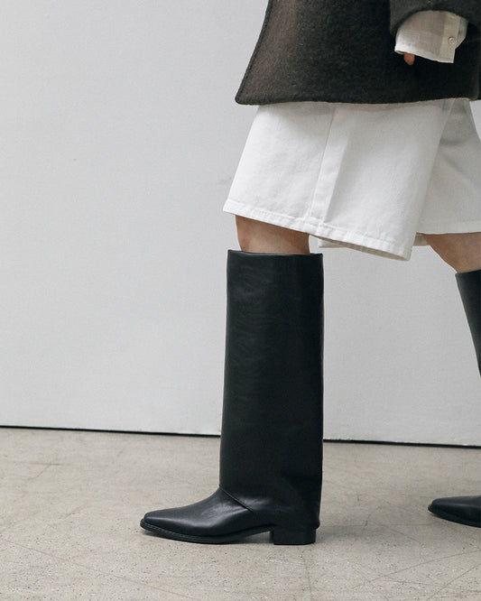 MILO Folding Long Boots_Black