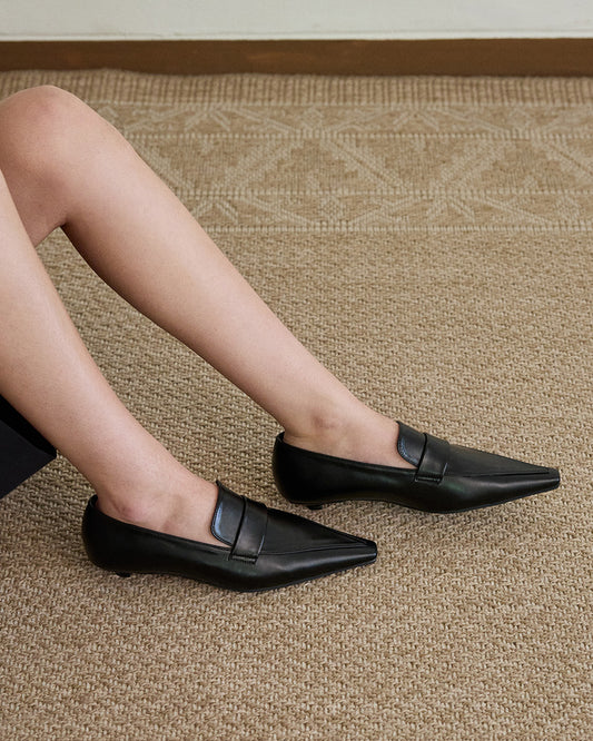 TOTE Slim Square Loafers_Black