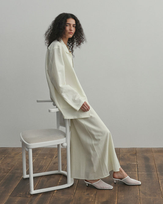 MOI Square Net Mules_White