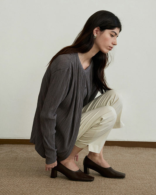 NUBE Square Pumps_Brown