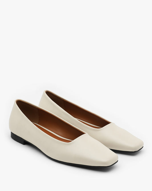LISE Classic Flats_Ivory